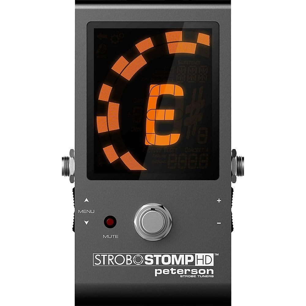 Afinador de guitarra Peterson StroboStomp HD 403884 com tela colorida
