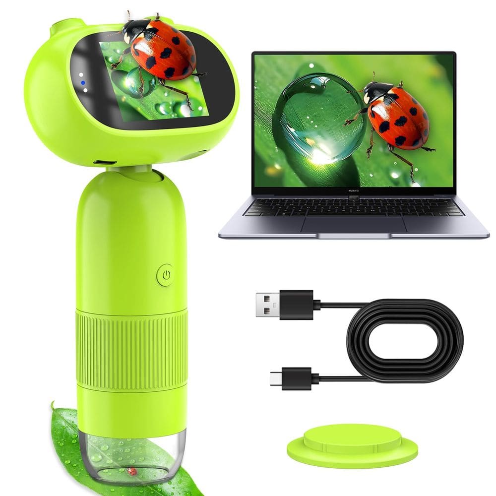Microscópio digital portátil OUTACT 16MP 1000X com tela de 2,4"