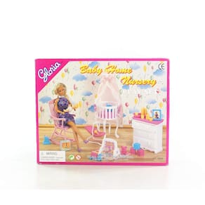 Conjunto de móveis Gloria Baby Home Nursery para Dollhouse 11.5