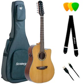 Violão Strinberg Diamond Dd3sc Rt Ns 12 Cordas Folk C/ Bag