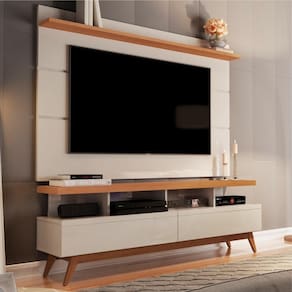 Home para TVs de 60 Polegadas  Polaris Off White Nature