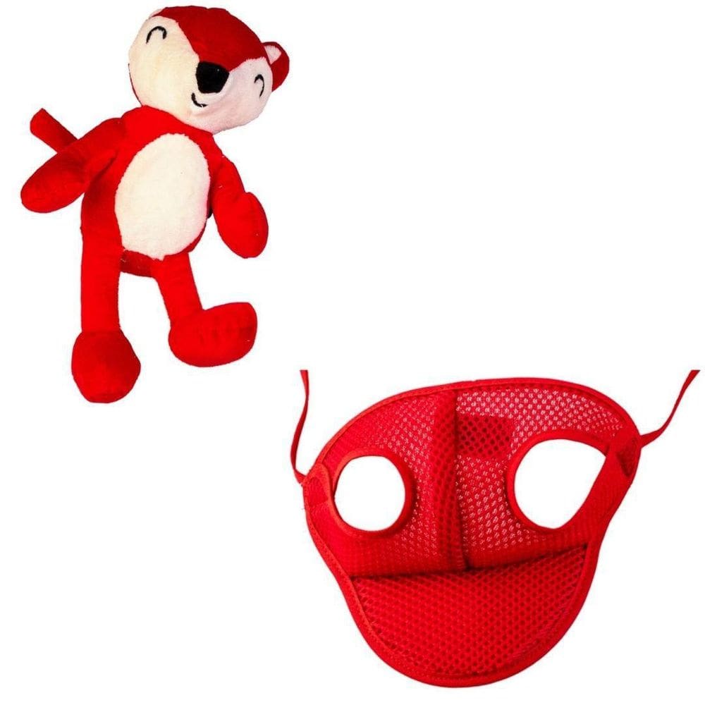 Kit Boné E Pelúcia Raposinha Para Cães E Gatos - P