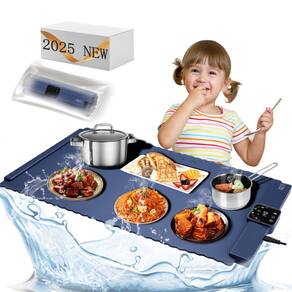 Tapete de aquecimento de alimentos BTUP 2025 Latest Large Electric Blue