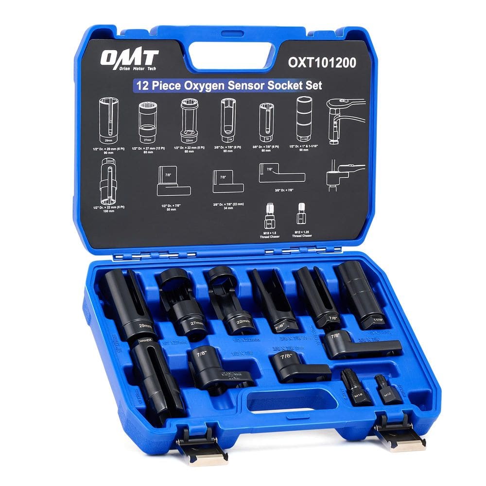 Conjunto de soquetes de sensor de oxigênio Orion Motor Tech 12 unidades 22 mm 27 mm 29 mm