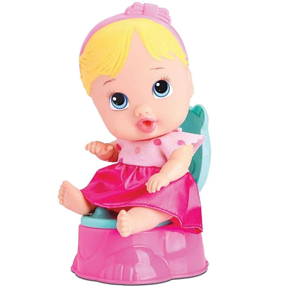 Boneca Little Dolls Divertoys Faz Xixi 8002