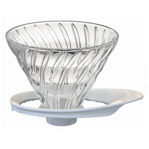 Gotejador de café Hario V60 VDGR-02-W Vidro resistente ao calor