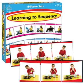 Jogo de cartas Carson-Dellosa Learning to Sequence com 48 cartas