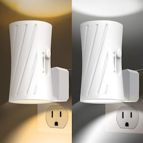 Luz noturna WSKVEZZA Led Plug-in 3000K/5000K Dusk to Dawn 2Pk