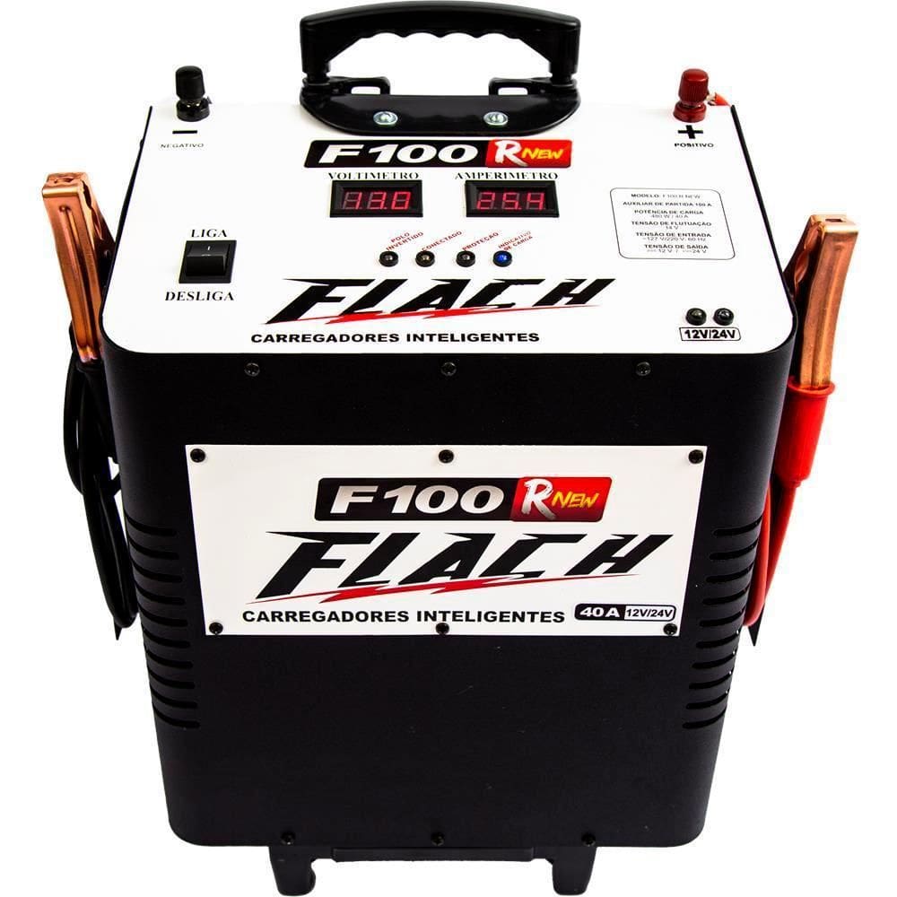 Carregador Bateria 40Amp 12/24 Intelig Rnew Aux Part F100