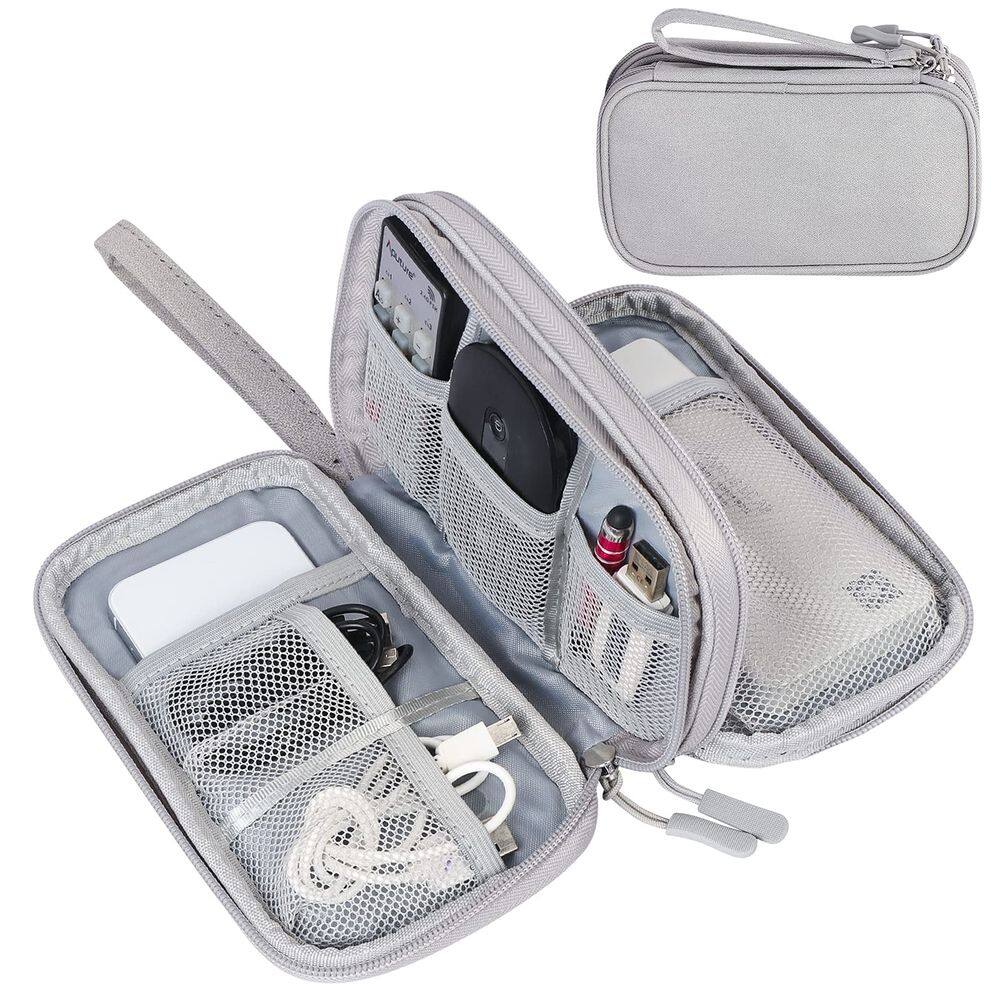 Bolsa organizadora de cabos eletrônicos de viagem FYY Waterproof Grey
