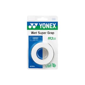 Overgrip Yonex Wet Super Grap Branco - 03 Unidades