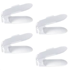 Kit 4 Organizadores Sapatos Reforçado Regulagem Transparente