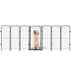 Cercado Cachorro Caes Grande Portao + 6 Modulos 272X98Cm Pet