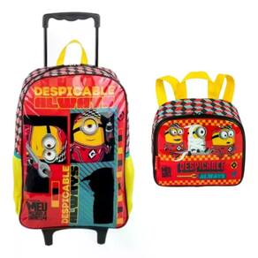 Kit Mochila Lanheira Sestini Meu Malvado Favorio 4 M Amarelo