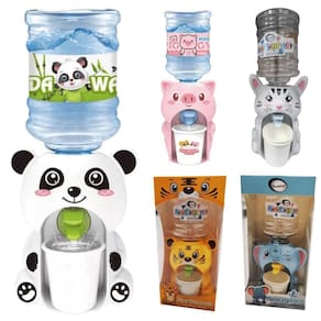 Mini Bebedouro De Plastico Com Mini Galao E Copos Na Caixa