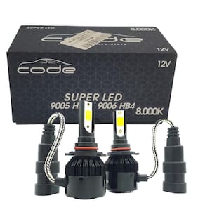 Super Led Code 8000K 12V Hb3 Hb4 8000K