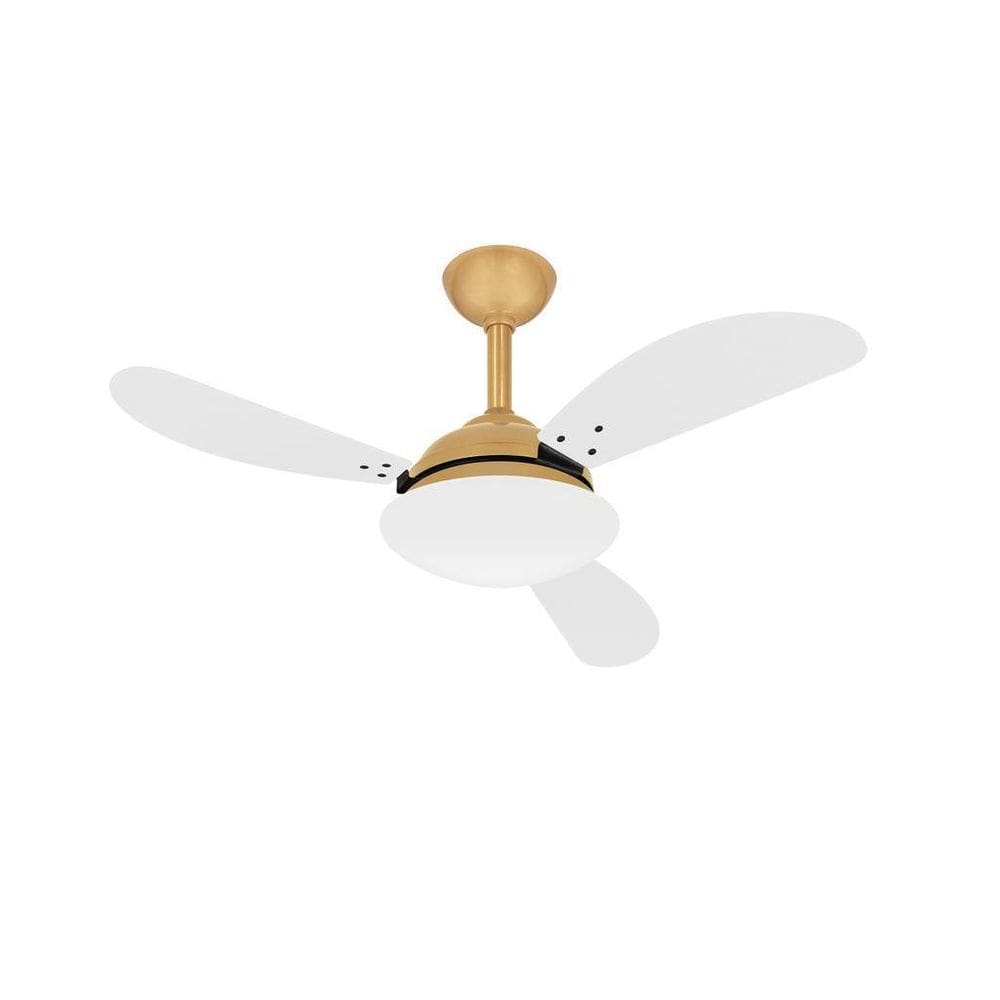 Ventilador Teto Turbo Varanda Fly Dourado 3 Pás Ventax 220V