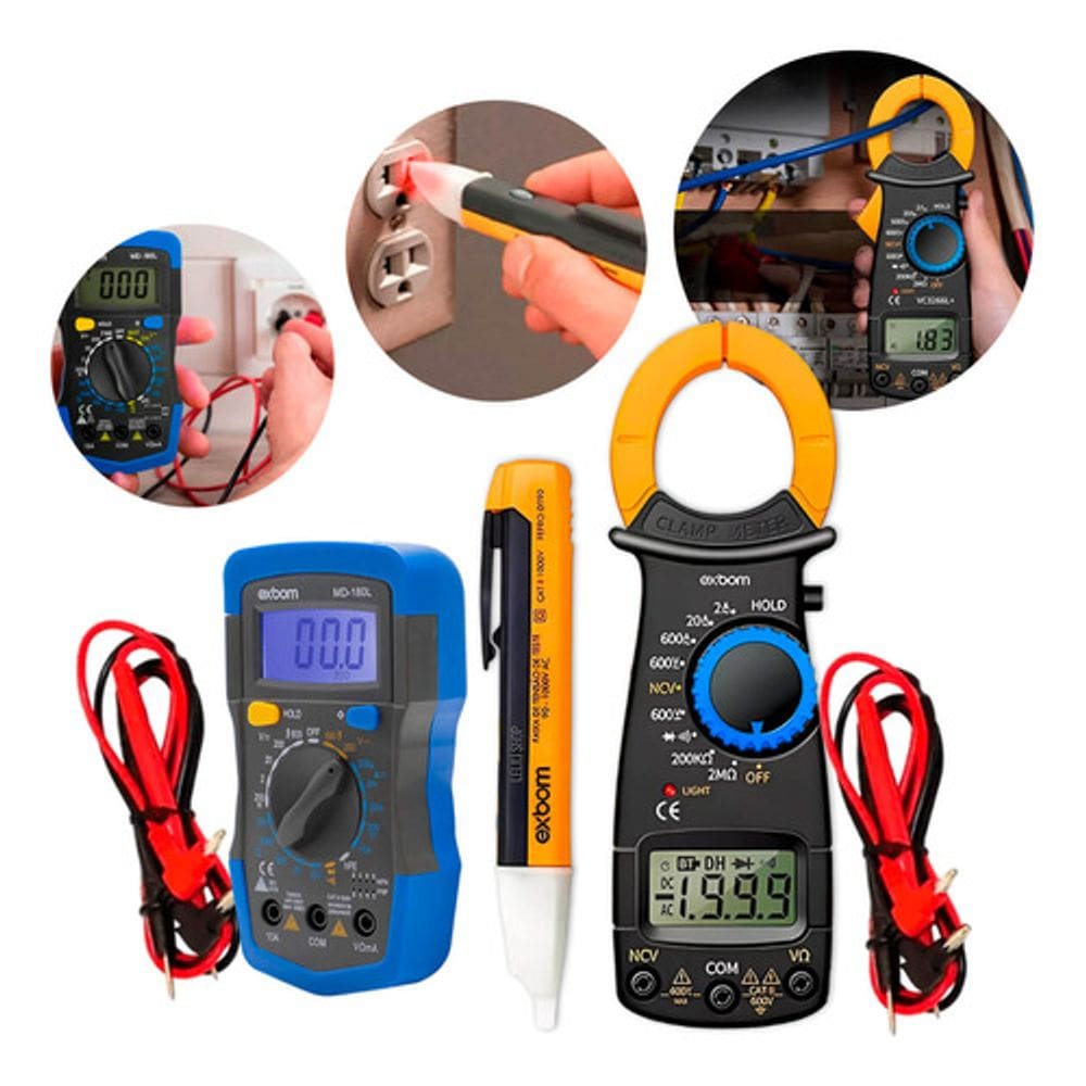 Kit Ferramentas Eletricista Completo Profissional
