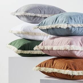4 Almofadas Cheias Nature 45X45 Enchimento Siliconado Branco