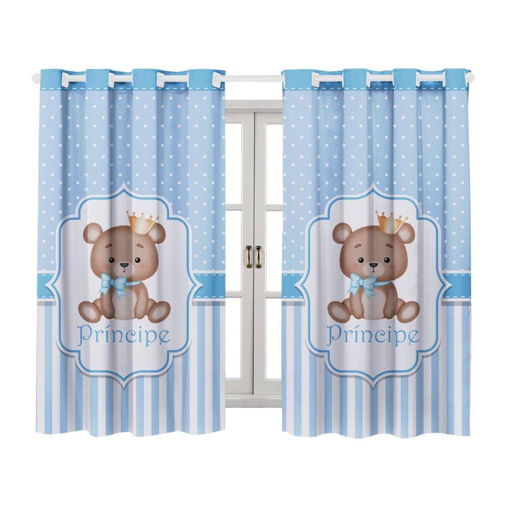 Cortina Infantil Blackout 2,00 X 1,40 Estampada Decorativa