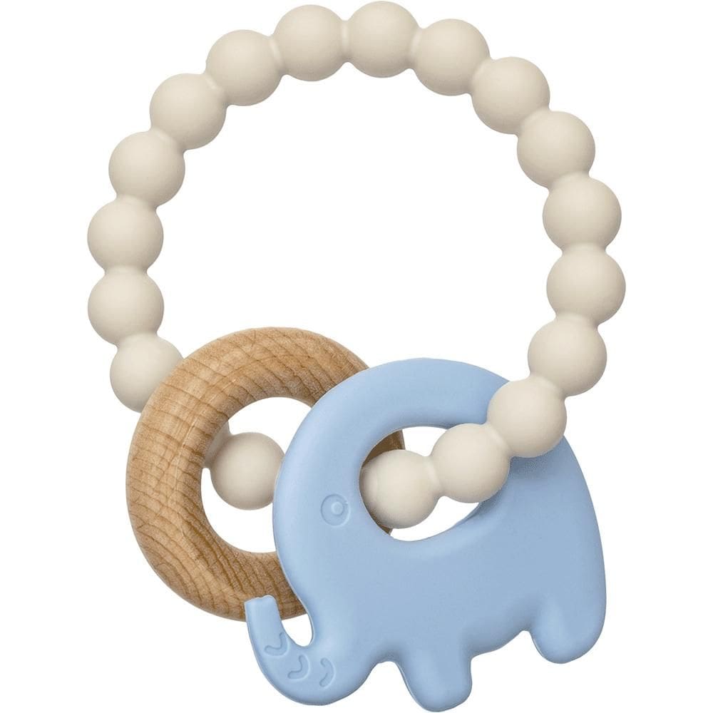 Mordedor Buba Elefante de Silicone e Bambu Azul 