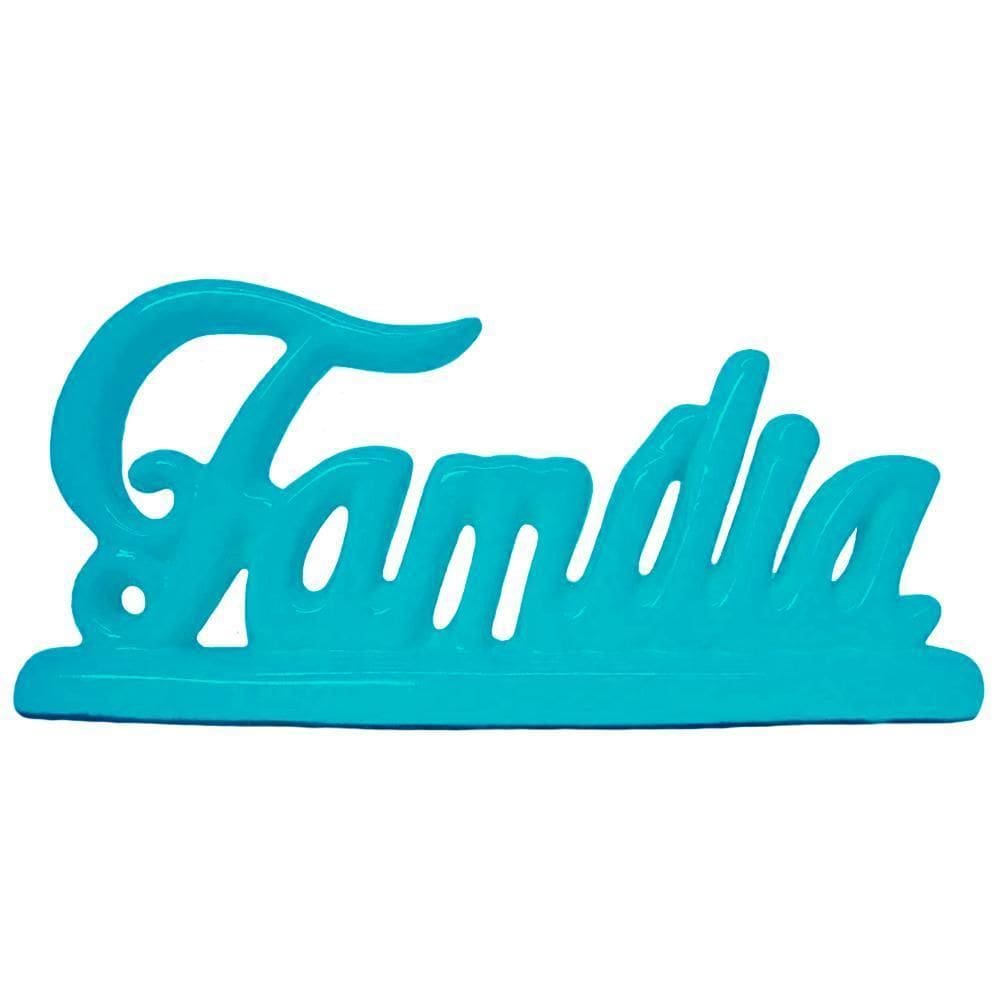 Palavra Família Em Cerâmica Decoração - Tiffany