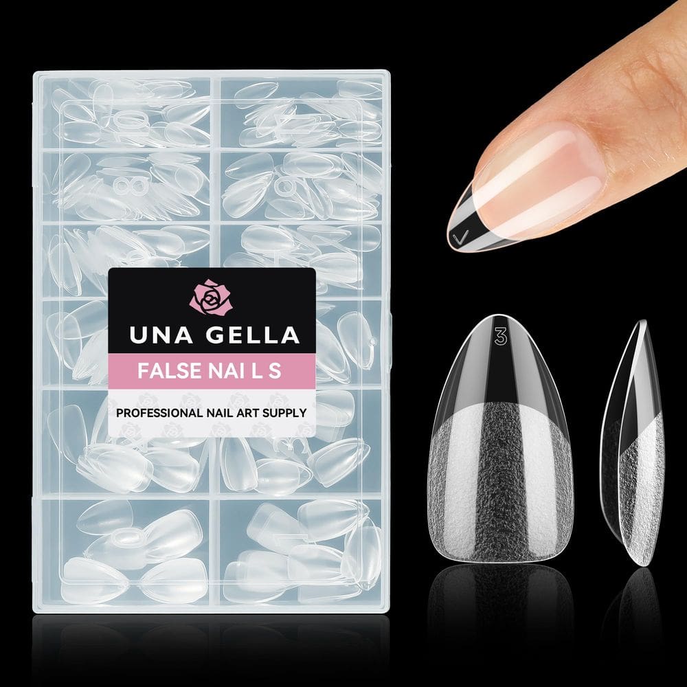 Nail Tips UNA GELLA Short Ammond Gel x312, capa completa