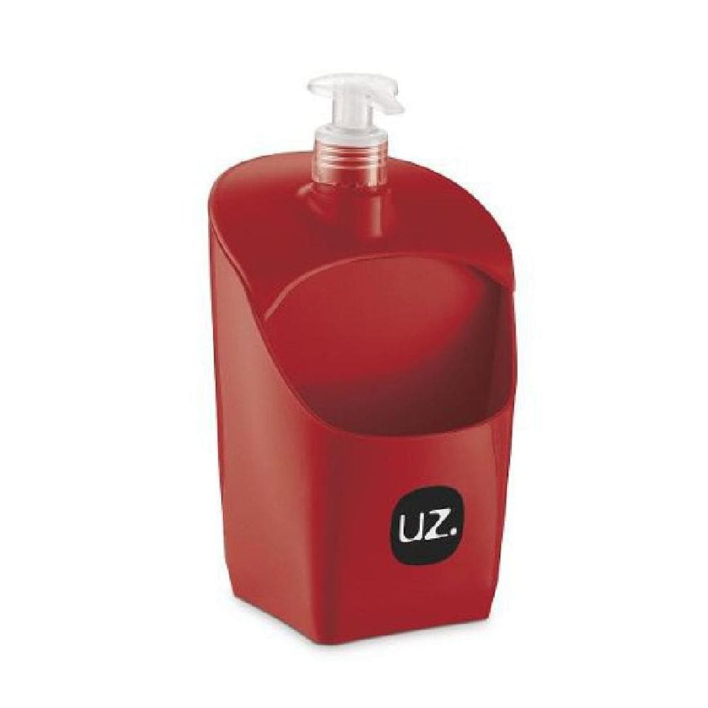 Dispenser Vermelho Solido De Plástico Uz