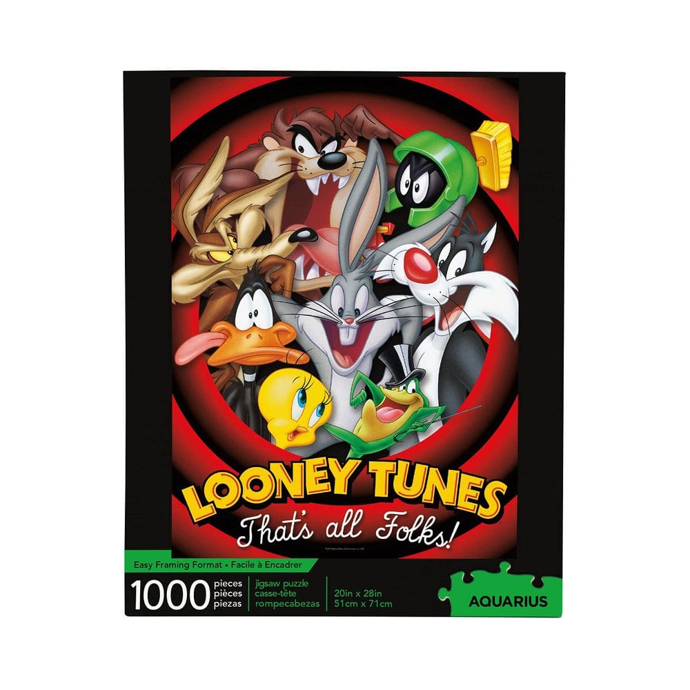 Quebra-cabeça AQUARIUS Looney Tunes 1000 peças sem brilho