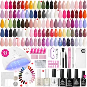 Kit de esmalte de gel Beetles UV Light 68 unidades 35 cores