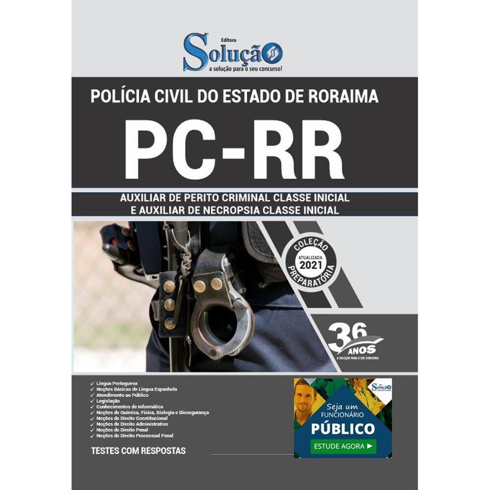 Apostila Pc Rr - Auxiliar De Perito Criminal Classe Inicial