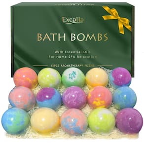 Conjunto de presentes Bath Bombs Excalla, 15 unidades de bombas de banho de bolhas feitas à mão