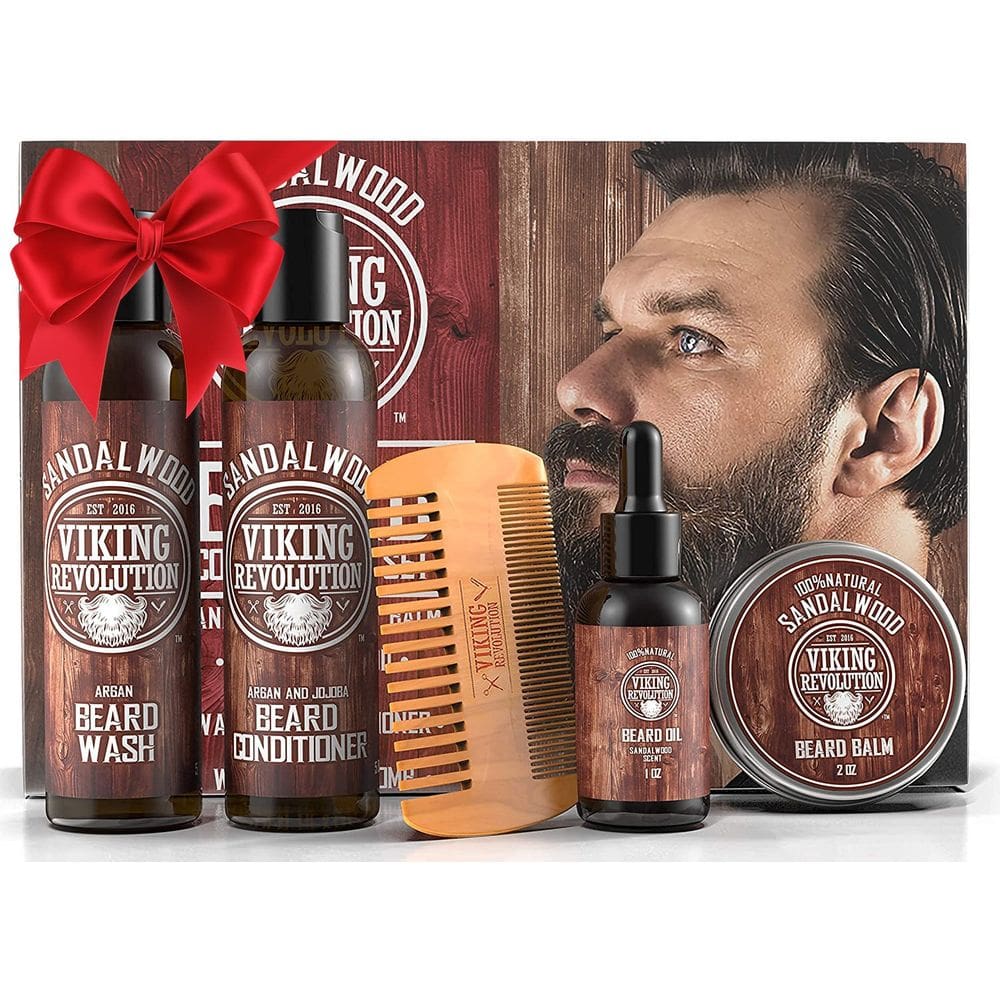 Kit de cuidado de barba Viking Revolution Ultimate com sândalo
