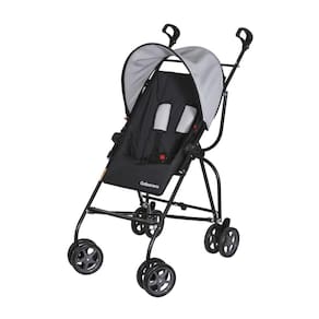 Carrinho  Bebê Galzerano Capri  para Passeio Cor Preto Cinza