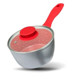 Panela Philco Definitive PPH160APR Redstone com Tampa de Vidro 1,4L Cinza e Vermelho