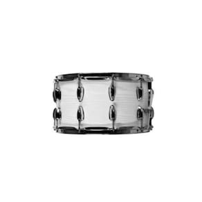 Caixa Bateria Phx Music 14X8 Madeira Cromado Pele Cristal
