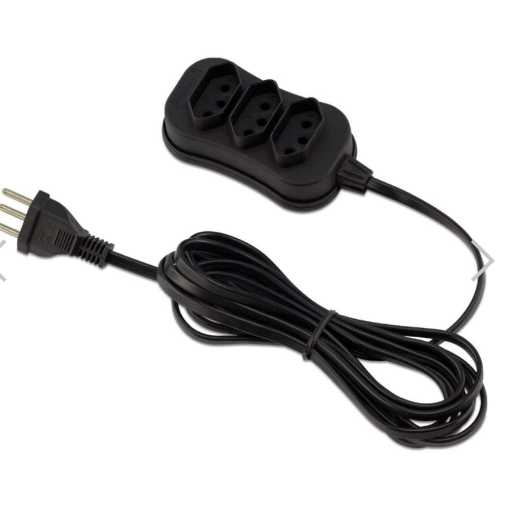 Extensão Force Line Bivolt 3 Metros com 3 Tomadas