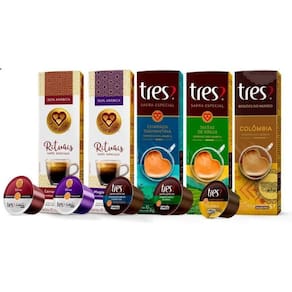 Kit 50 Cápsulas Café Tres Corações -