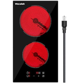 Fogão elétrico Weceleh 2 Burner Ceramic 1800W 110V-120V