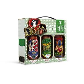 Kit Cervejas Dama Bier 600Ml - Ipa / Tupi / American Lager
