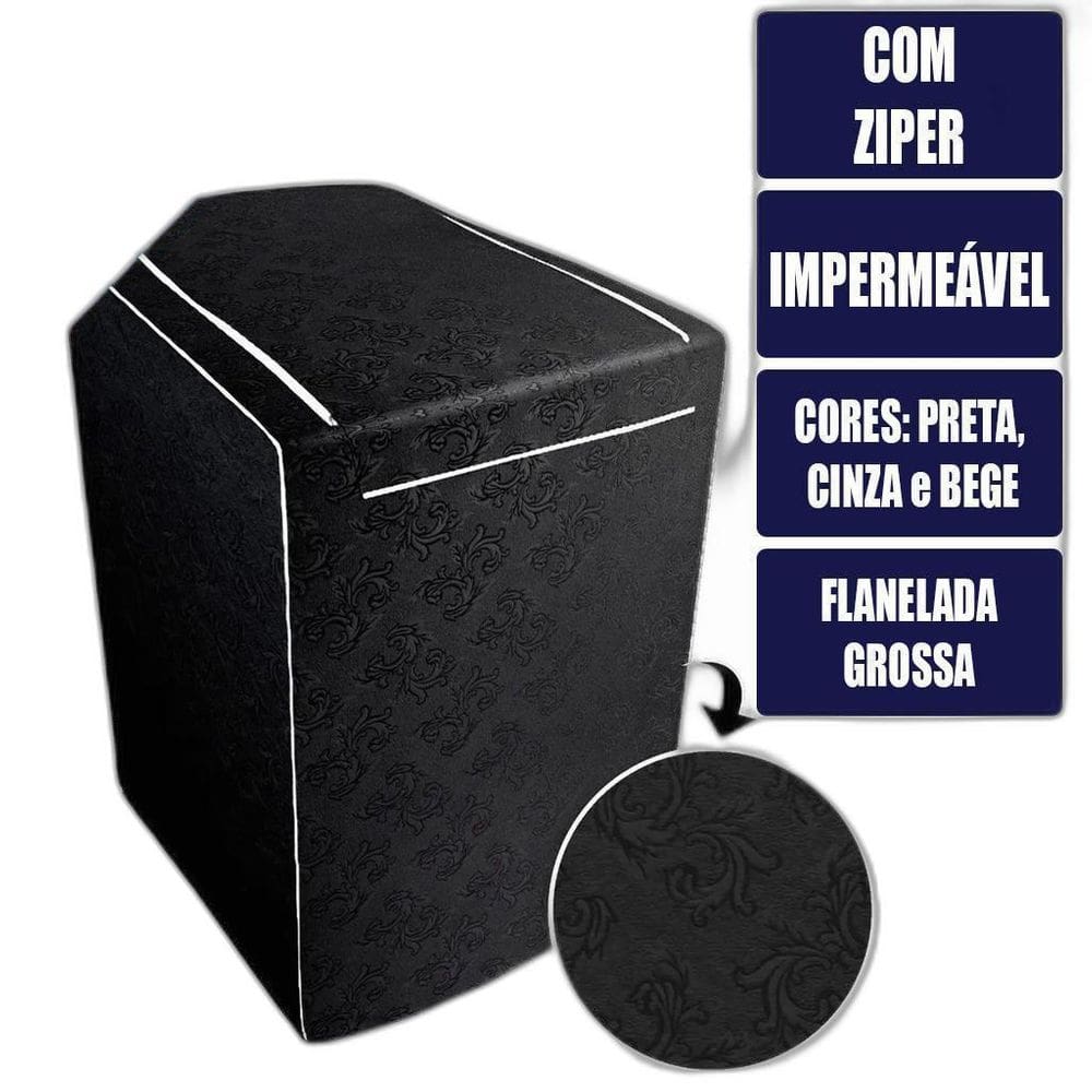 Capa Máquina De Lavar Electrolux Brastemp Consul Até 9Kg