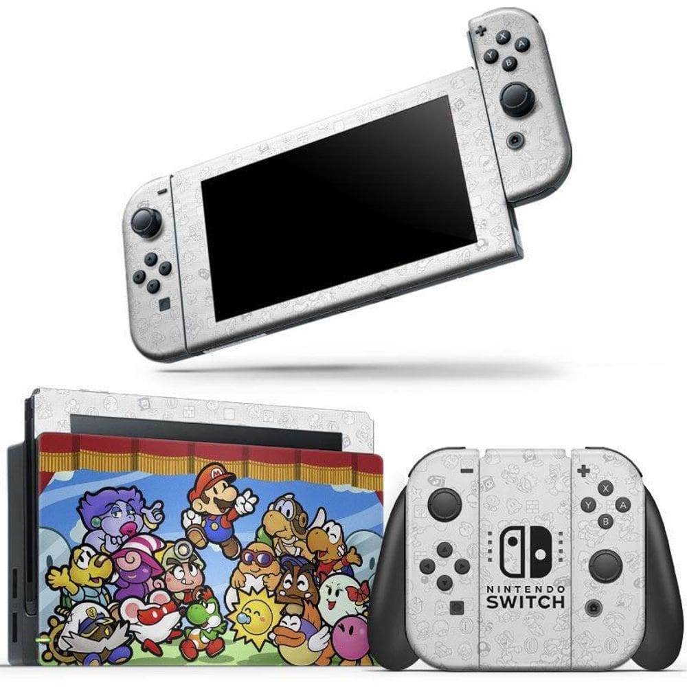 Skin Adesivo Protetor Para Nintendo Switch Paper Mario D12