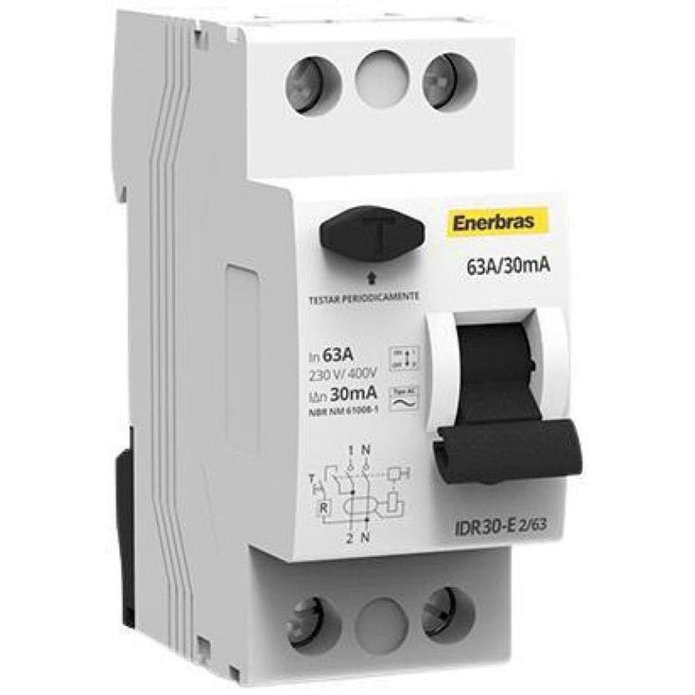 Interruptor Diferencial Residual Bipolar 63A/30Ma - Enerbras