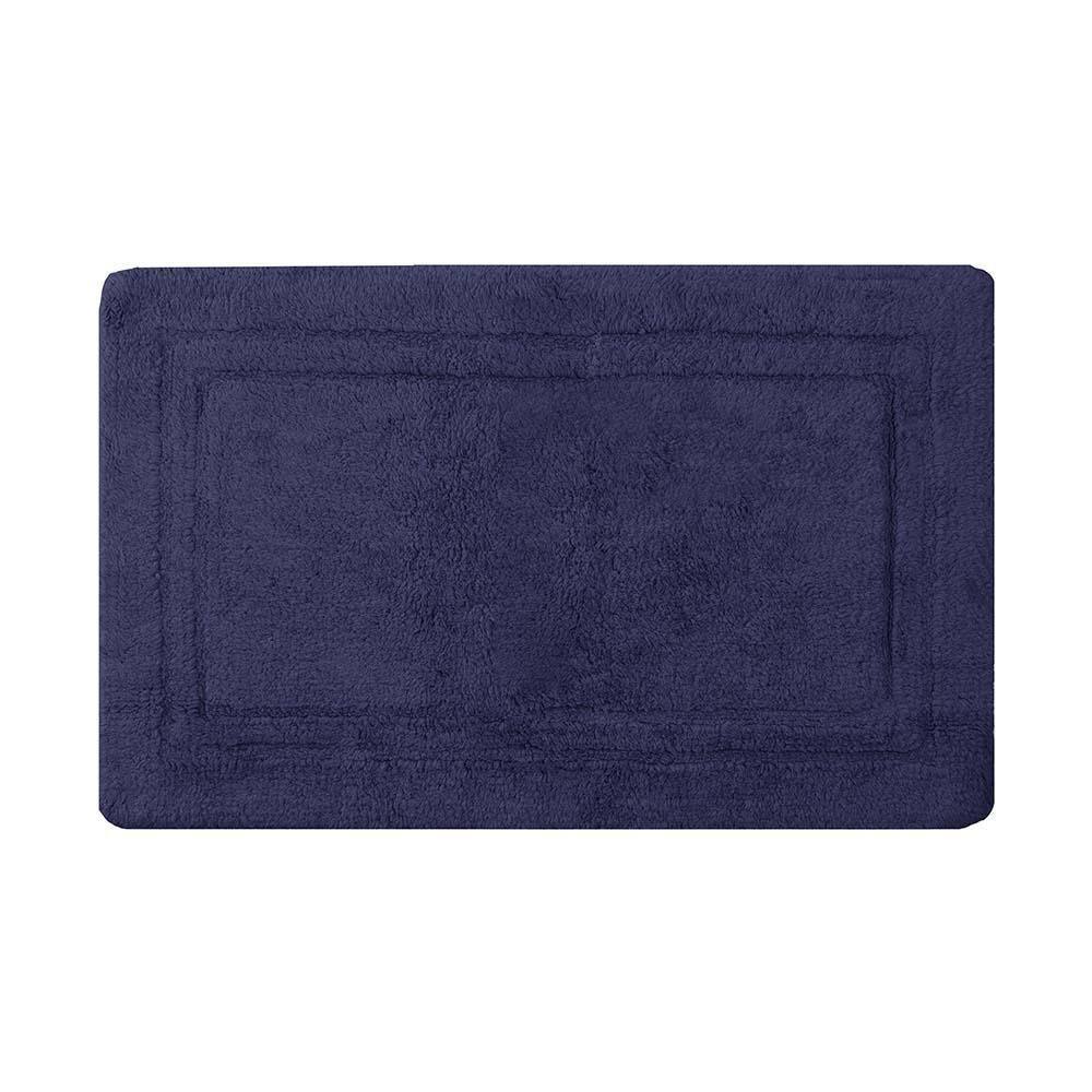 Tapete De Banheiro Bogotá 2000G 50X80Cm Marinho Naturalle