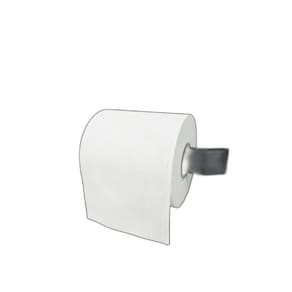 Porta Toalha Luxo Preto Fosco Alumínio 30cm - Kit Incluído
