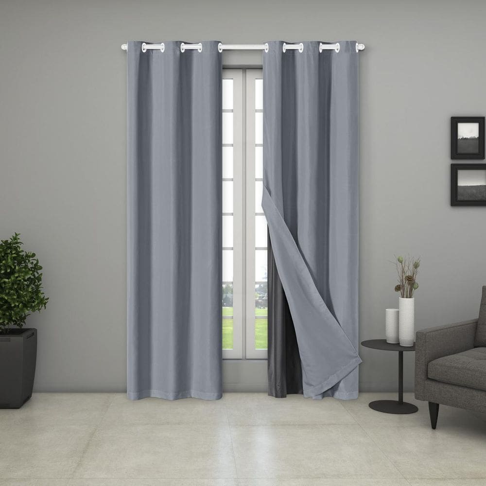 Cortina Blackout Tecido 2,70M X 2,30M Porta Balcão Cinza