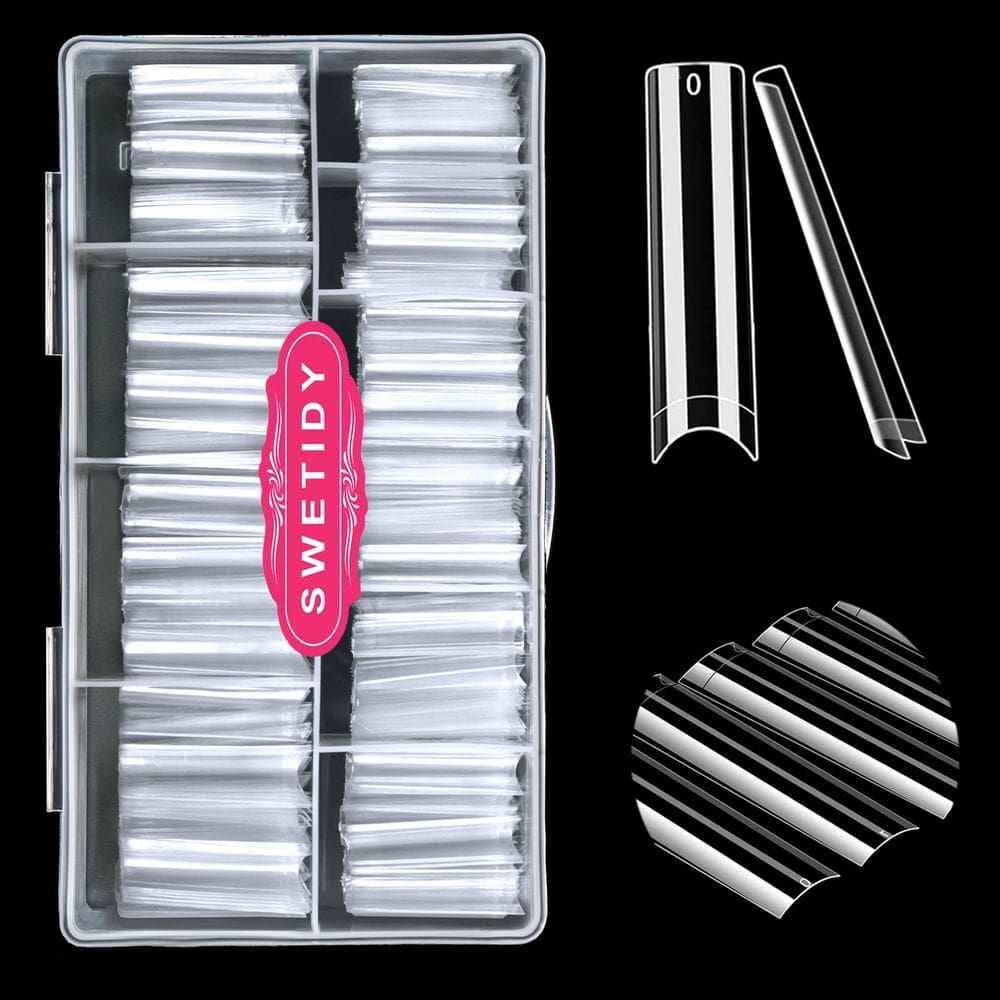 Nail Tips SWETIDY XXL Extra Long Acrílico Transparente 500 unidades