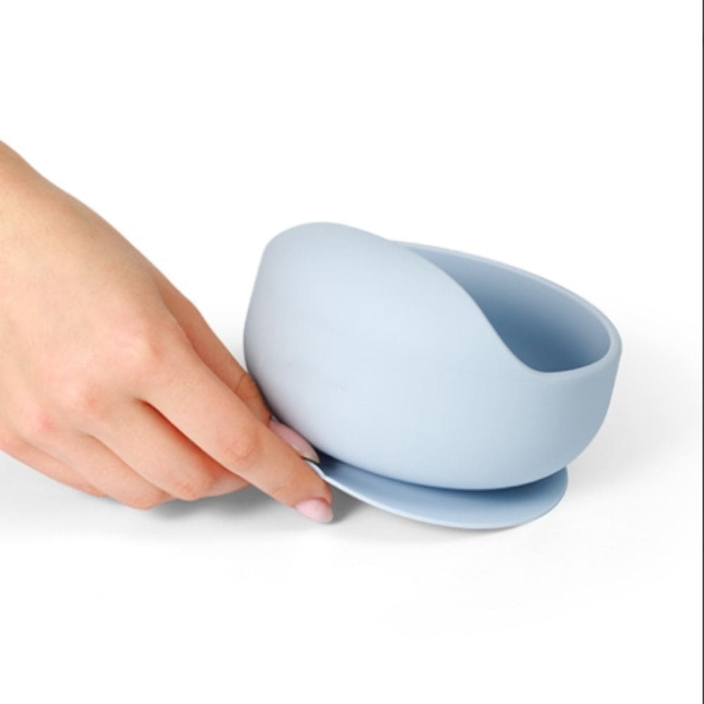 Bowl Alimentação Infantil Bebê C/ Ventosa Antiderrapante Azul