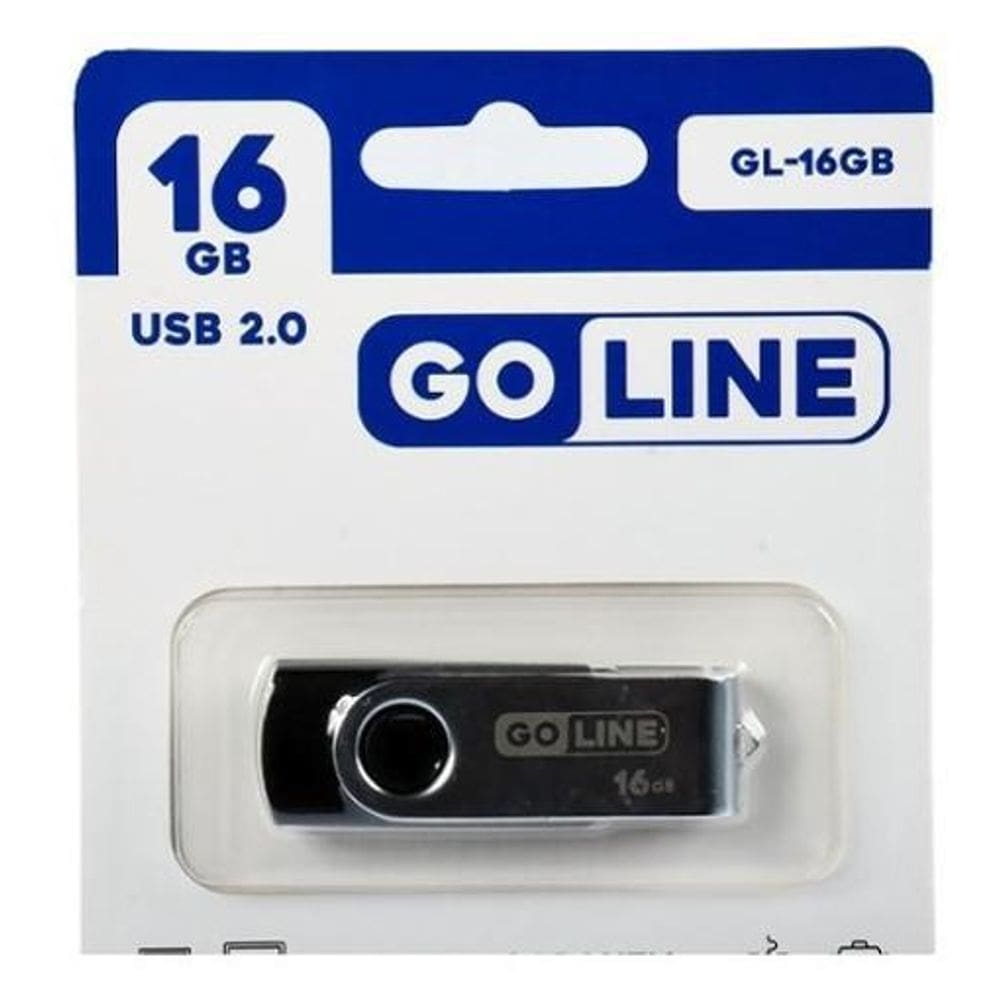 Pen Drive De 16Gb Goline Gl-16Gb Usb 2.0 - Preto / Prata