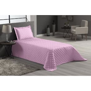 Kit Colcha Jogo De Cama Cinza Solteiro 2 Peças Veneza